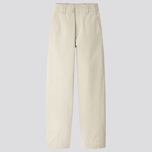 UNIQLO U WIDE FIT CURVED PANTS IN NATURAL SPRING/SUMMER 2020
